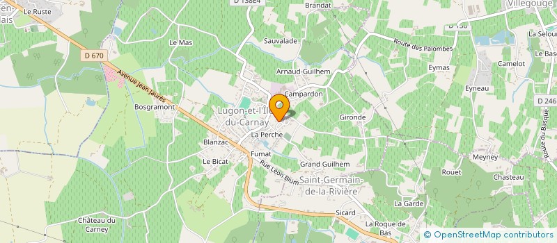 localisation de l'entreprise MADAME LEA SIMON  LUGON-ET-L'ILE-DU-CARNAY