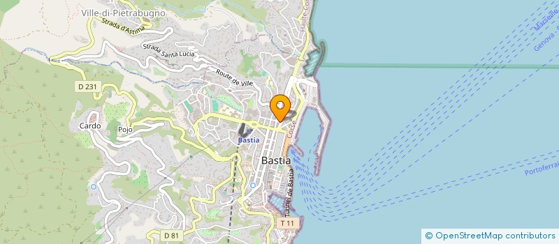 localisation de l'entreprise MADAME LEA SIMONI à BASTIA
