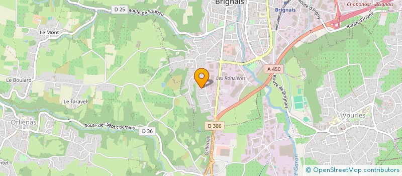 localisation de l'entreprise MADAME LEA SIMONIN  BRIGNAIS