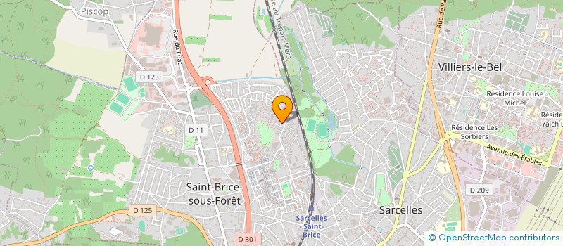 localisation de l'entreprise MADAME LEA SITBON  SAINT-BRICE-SOUS-FORET