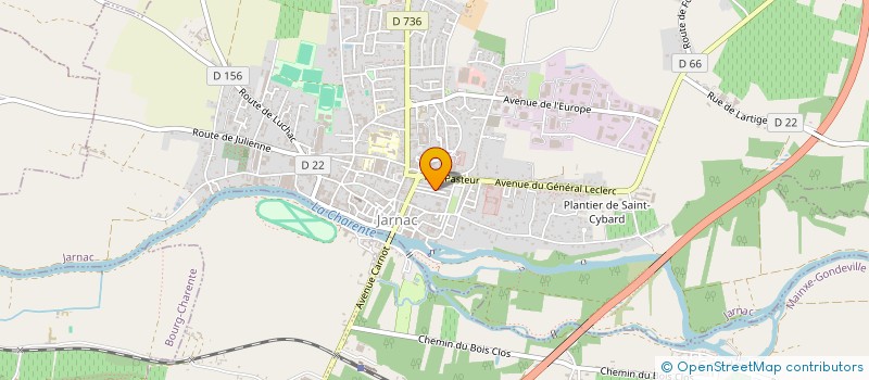 localisation de l'entreprise MADAME LEA SORIN à JARNAC