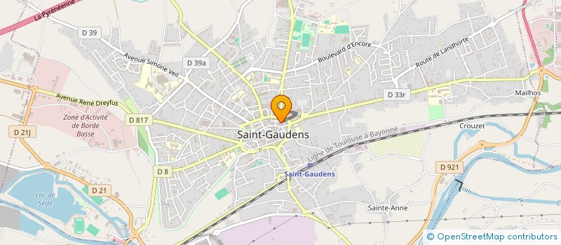 localisation de l'entreprise MADAME LEA STEFANI à SAINT-GAUDENS