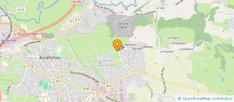 localisation de l'entreprise MADAME LEA TANIERE  SAINT-SENIER-SOUS-AVRANCHES