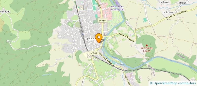 localisation de l'entreprise MADAME LEA TERRISSE  LANGEAC