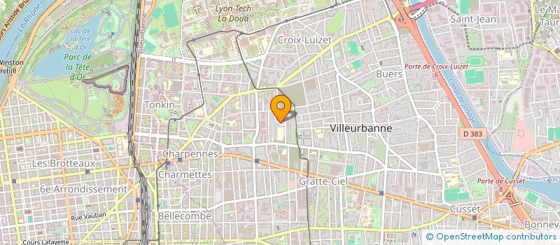 localisation de l'entreprise MADAME LEA TEYSSEIRE  VILLEURBANNE