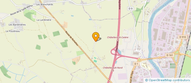 localisation de l'entreprise MADAME LEA THEBAULT  CHATELLERAULT