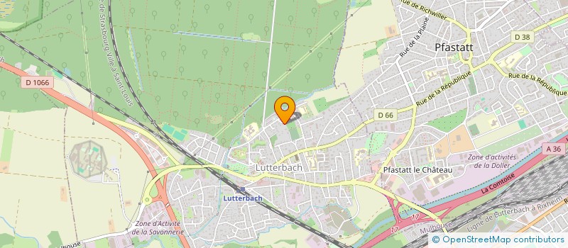 localisation de l'entreprise MADAME LEA THERRIE  LUTTERBACH