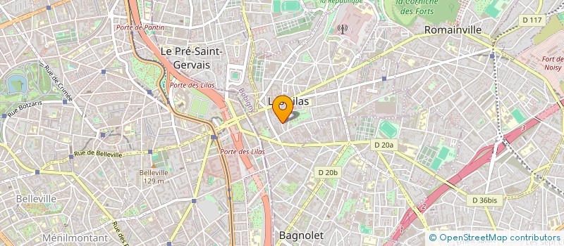 localisation de l'entreprise MADAME LEA THIELLON  LES LILAS