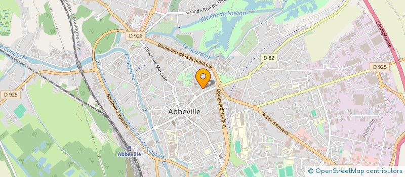 localisation de l'entreprise MADAME LEA TILLIER à ABBEVILLE