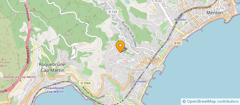 localisation de l'entreprise MADAME LEA TINTAUD à ROQUEBRUNE-CAP-MARTIN