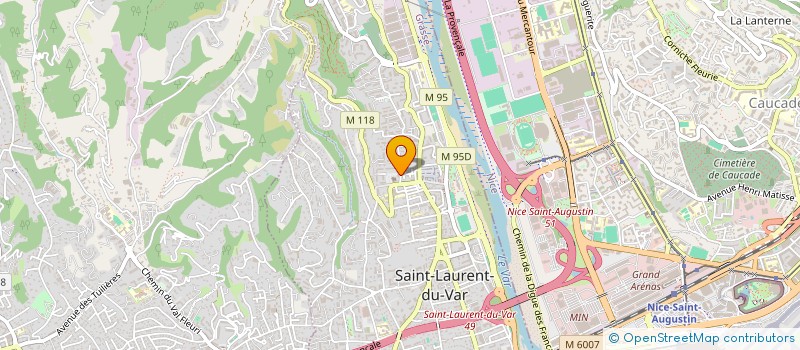 localisation de l'entreprise MADAME LEA TISSIER à SAINT-LAURENT-DU-VAR