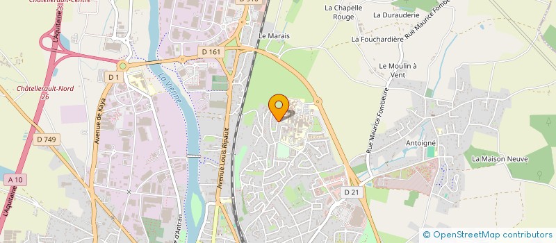 localisation de l'entreprise MADAME LEA TOURET à CHATELLERAULT
