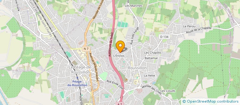 localisation de l'entreprise MADAME LEA TRAN à ROUSSILLON