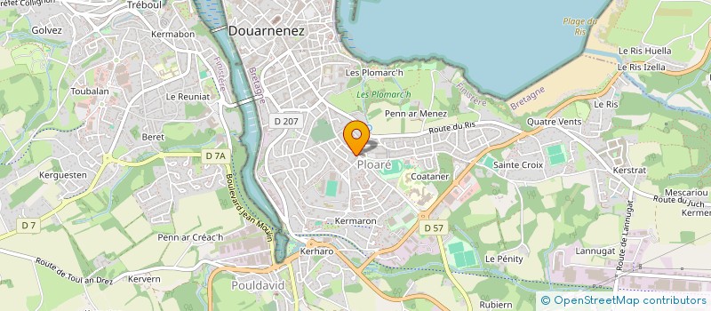 localisation de l'entreprise MADAME LEA UBERTINI à DOUARNENEZ