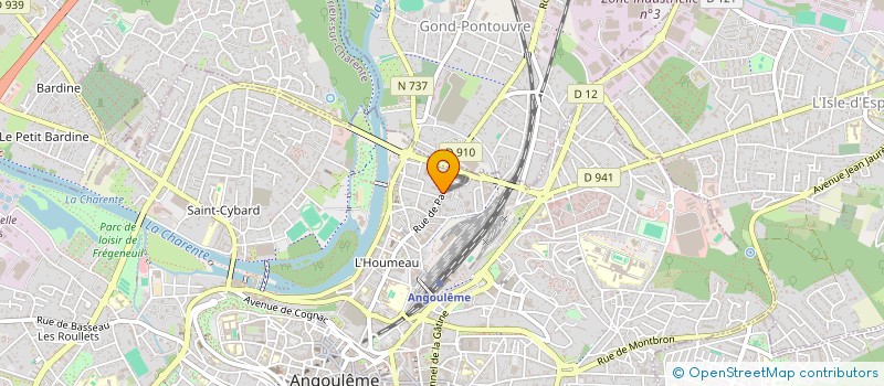 localisation de l'entreprise MADAME LEA VALLET à ANGOULEME