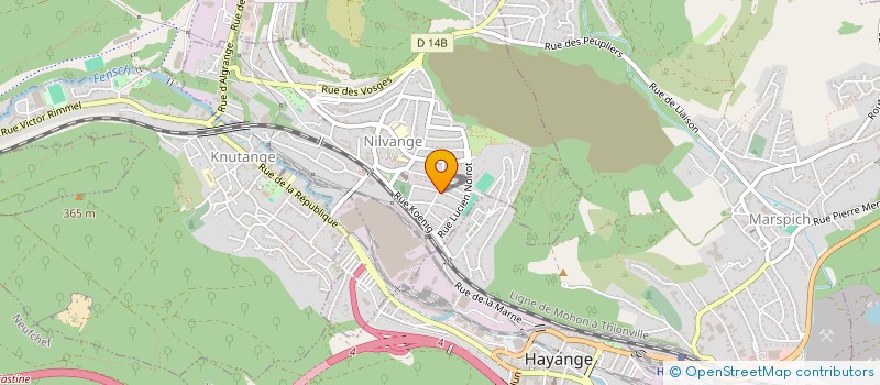 localisation de l'entreprise MADAME LEA VANNIER  NILVANGE