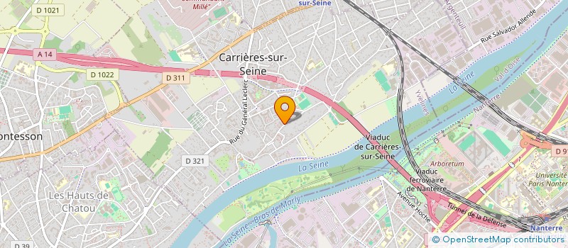 localisation de l'entreprise MADAME LEA VATIGNEZ  CARRIERES-SUR-SEINE