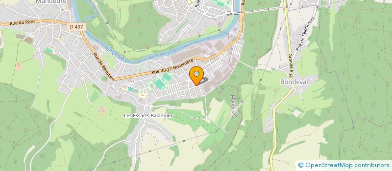 localisation de l'entreprise MADAME LEA VAUTHIER  MANDEURE