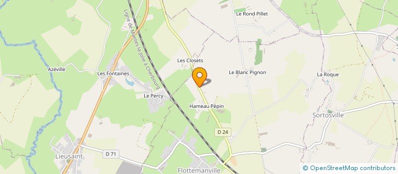 localisation de l'entreprise MADAME LEA VAUTIER  FLOTTEMANVILLE