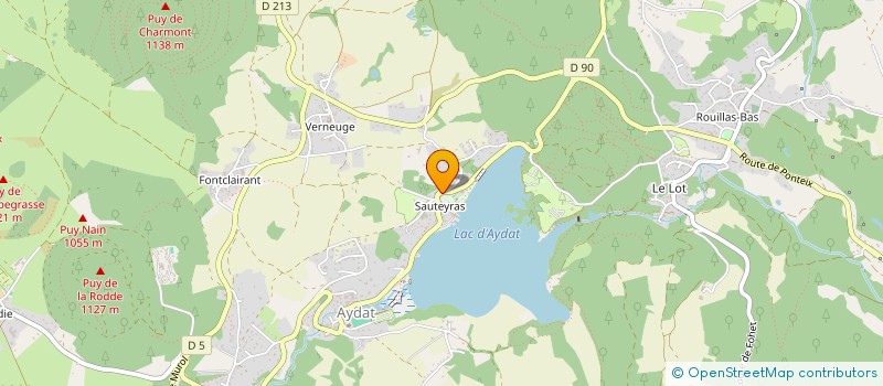 localisation de l'entreprise MADAME LEA VERDIER  AYDAT