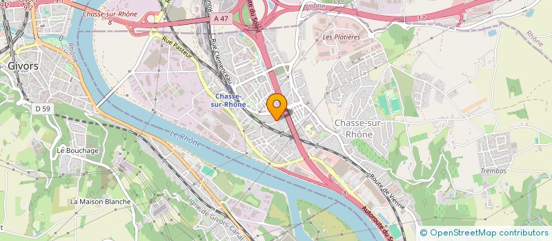 localisation de l'entreprise MADAME LEA VIGNAT  CHASSE-SUR-RHONE