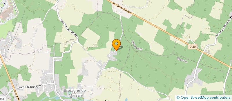 localisation de l'entreprise MADAME LEA VIGNES  BRETAGNE-DE-MARSAN