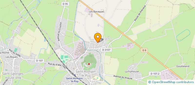 localisation de l'entreprise MADAME LEA VINCENSINI  SAINT-ROMAIN-LE-PUY