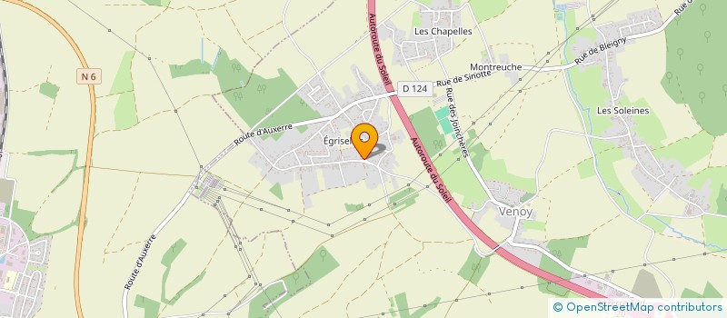 localisation de l'entreprise MADAME LEA VOCORET  VENOY