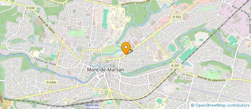 localisation de l'entreprise MADAME LEA VONDERSCHER  MONT-DE-MARSAN