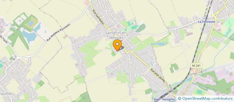 localisation de l'entreprise MADAME LEA WALLEZ  SAINGHIN-EN-WEPPES