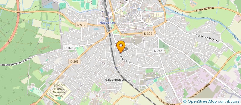 localisation de l'entreprise MADAME LEA WISHAUPT  HAGUENAU