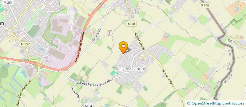 localisation de l'entreprise MADAME LEA WYSEUR  SAILLY-LEZ-LANNOY