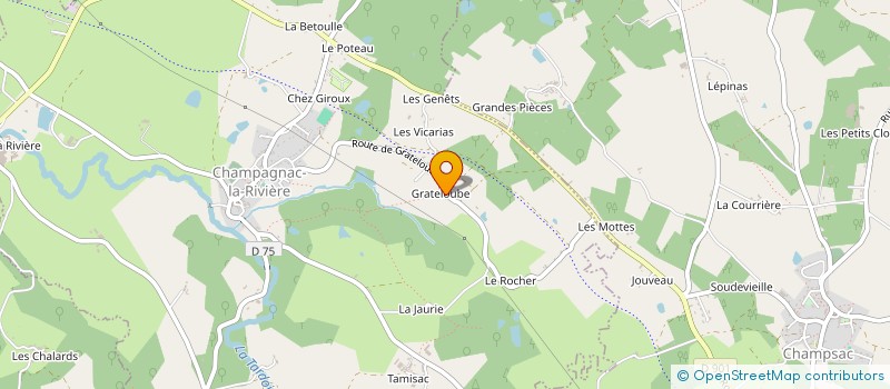 localisation de l'entreprise MADAME LEAH GOSLING  CHAMPAGNAC-LA-RIVIERE