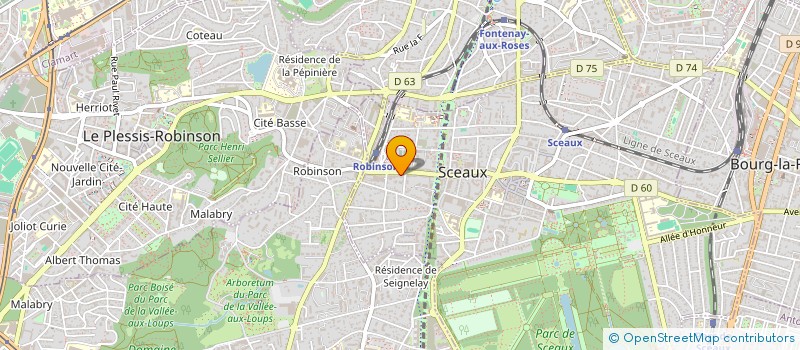 localisation de l'entreprise MADAME LEAH KALOUSDIAN  SCEAUX