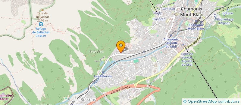 localisation de l'entreprise MADAME LEAH LOMBE-TSAKONAKOU  CHAMONIX-MONT-BLANC