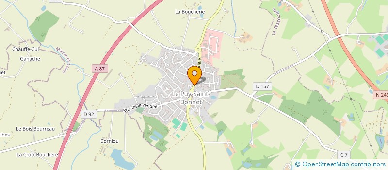 localisation de l'entreprise MADAME LEAH RATSIMIVEH à CHOLET