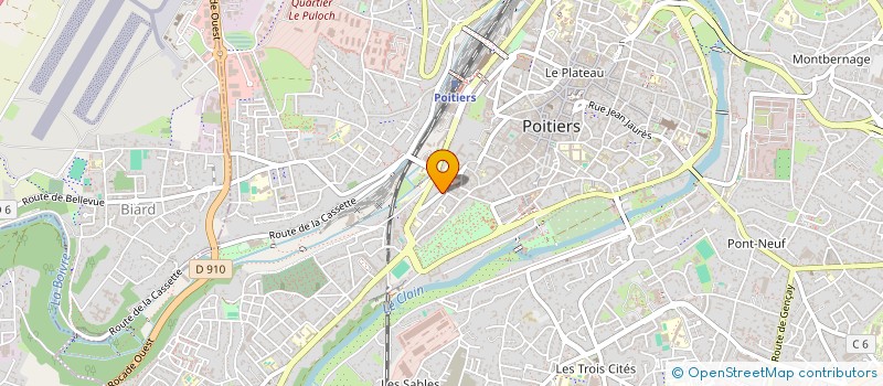 localisation de l'entreprise MADAME LEAH WROBEL  POITIERS