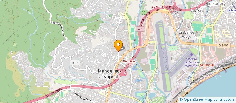 localisation de l'entreprise MADAME LEANA BLADEK à MANDELIEU-LA-NAPOULE