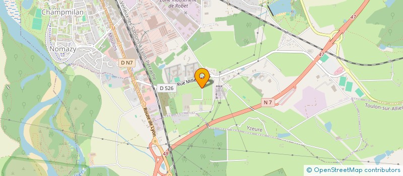 localisation de l'entreprise MADAME LEANA CALDARAS  YZEURE