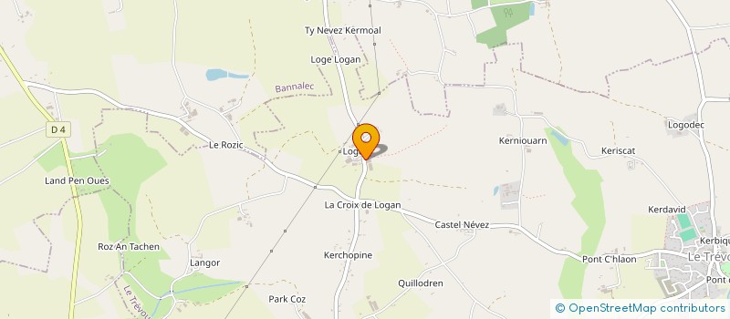 localisation de l'entreprise MADAME LEANA COCHENNEC  LE TREVOUX