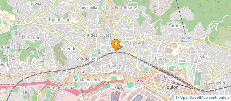 localisation de l'entreprise MADAME LEANA ELOPHE  TOULON