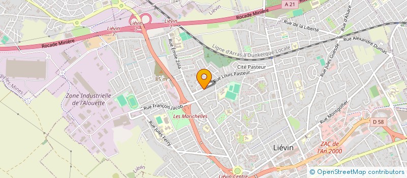 localisation de l'entreprise MADAME LEANA GARNIER  LIEVIN