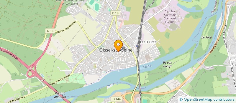 localisation de l'entreprise MADAME LEANA MAHROUSSEH  OISSEL