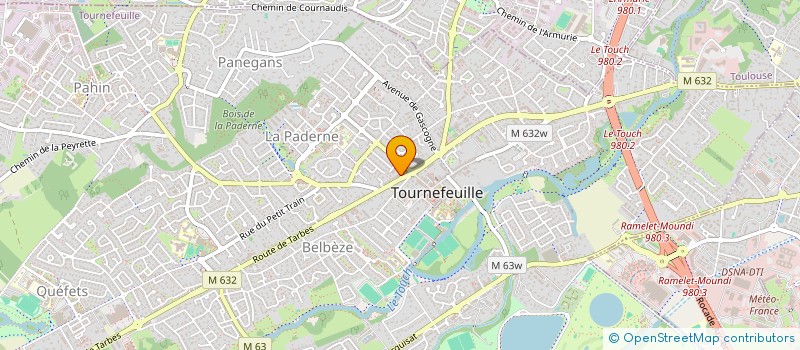 localisation de l'entreprise MADAME LEANA TERRIEN  TOURNEFEUILLE