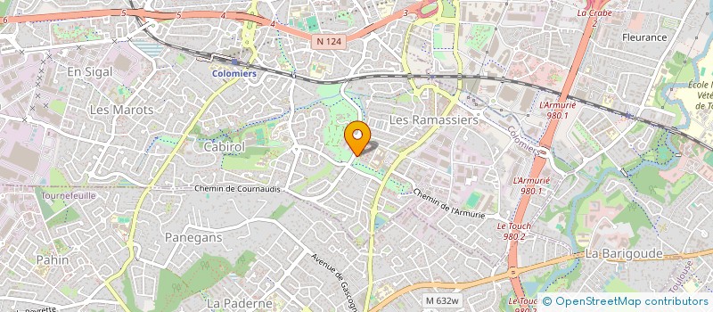 localisation de l'entreprise MADAME LEANDRA MARTINS à COLOMIERS