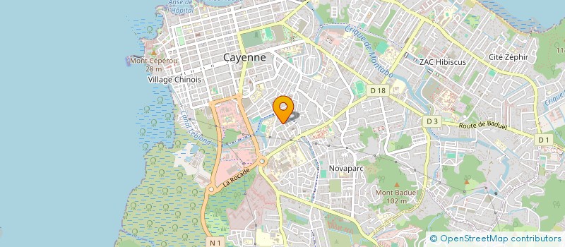 localisation de l'entreprise MADAME LEANDRA SENA DE DEUS  CAYENNE