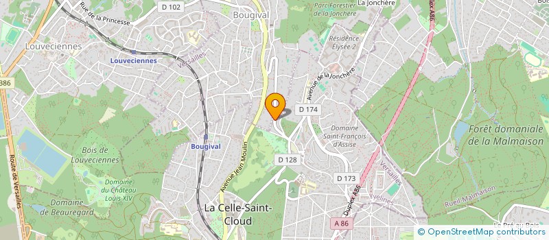 localisation de l'entreprise MADAME LEANDRA VATRI  LA CELLE-SAINT-CLOUD