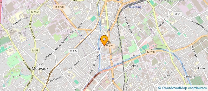 localisation de l'entreprise MADAME LEANE BEDENIK  TOURCOING