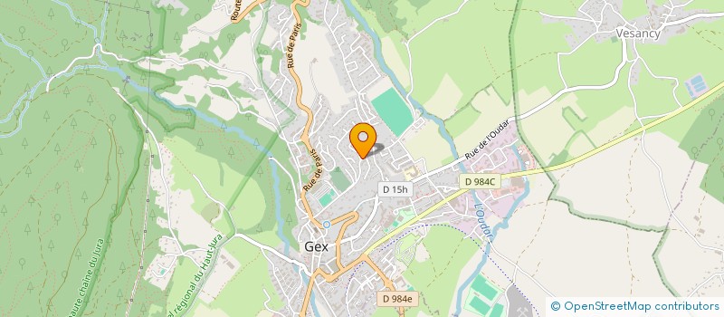 localisation de l'entreprise MADAME LEANE BRIZARD  GEX