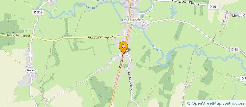 localisation de l'entreprise MADAME LEANE CLIN  ETREAUPONT